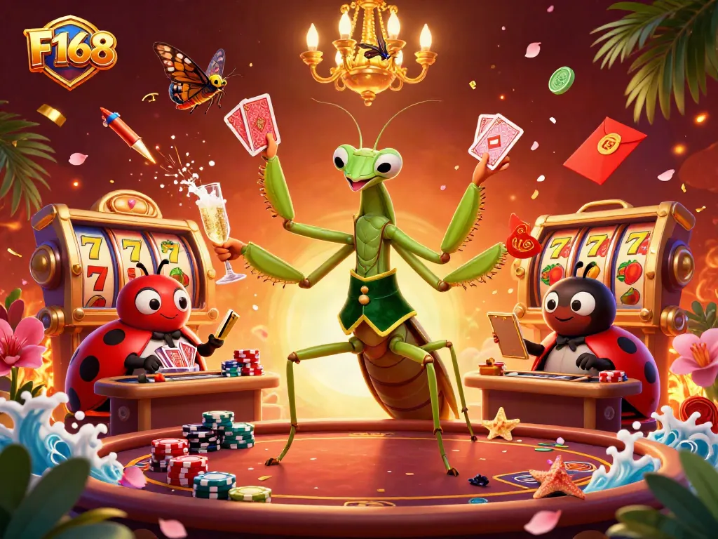 Engage with F168’s thrilling casino atmosphere featuring a dynamic gambling scene.