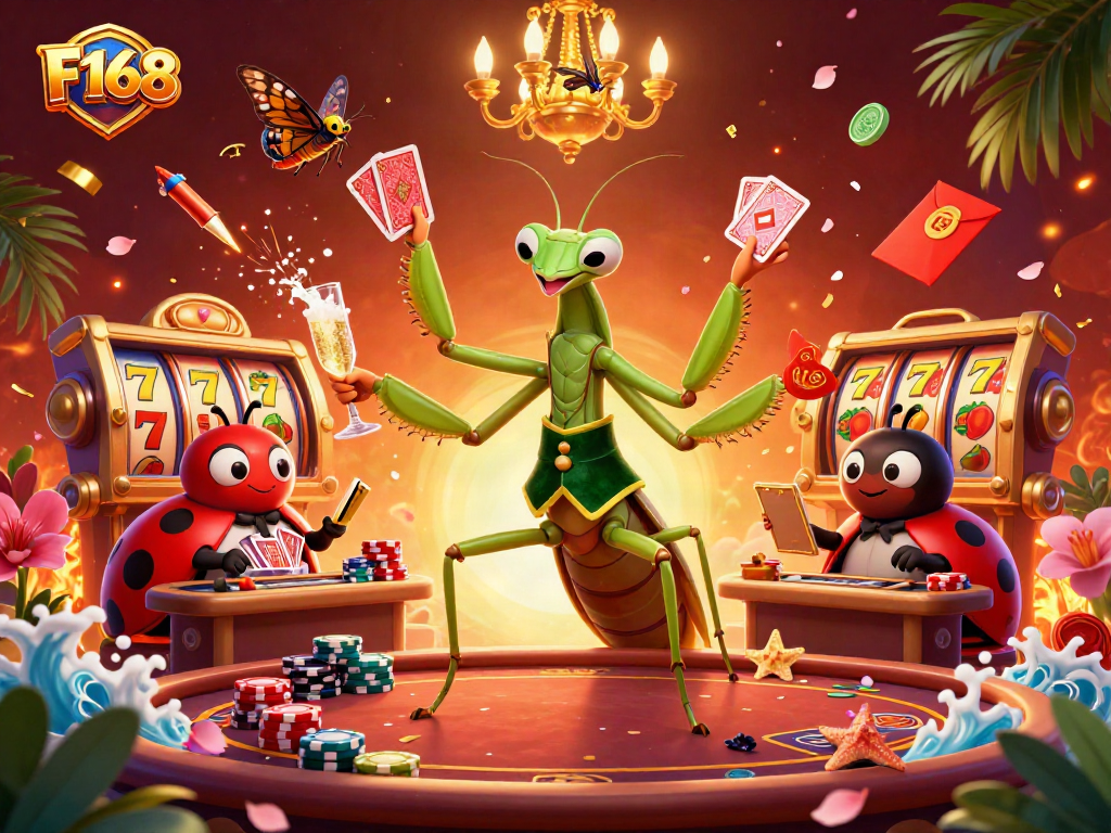 Engage with F168’s thrilling casino atmosphere featuring a dynamic gambling scene.