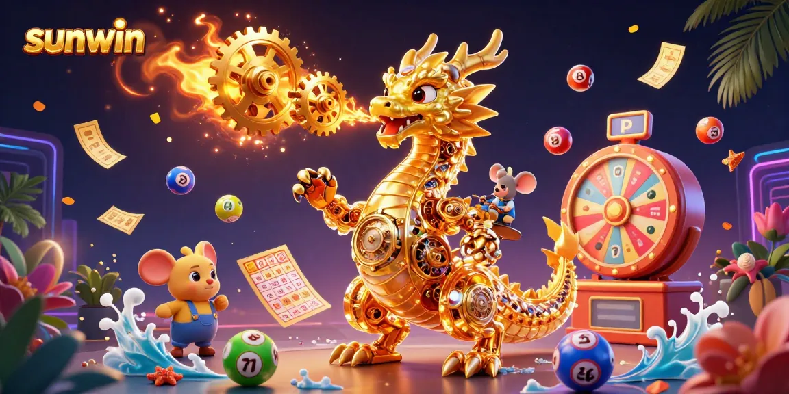Engage with sunwin's thrilling lottery experience as vibrant balls and prizes come alive!