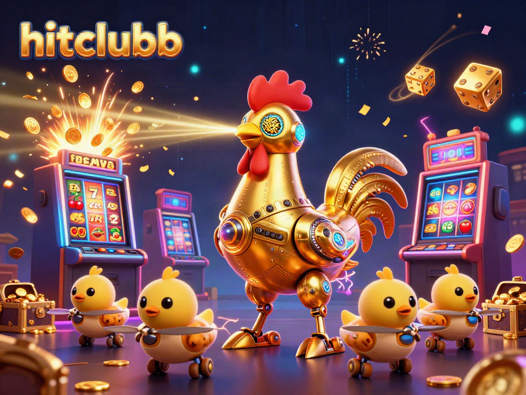 Experience exhilarating wins with hitclubb's vibrant jackpot scene featuring energetic characters and dynamic casino elements.