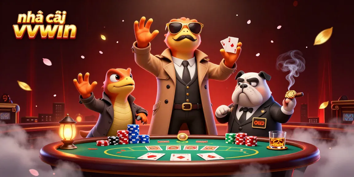 Engage in thrilling gambling at nhà cái vvvwin with raptors in disguise and a bouncer guarding the entrance.