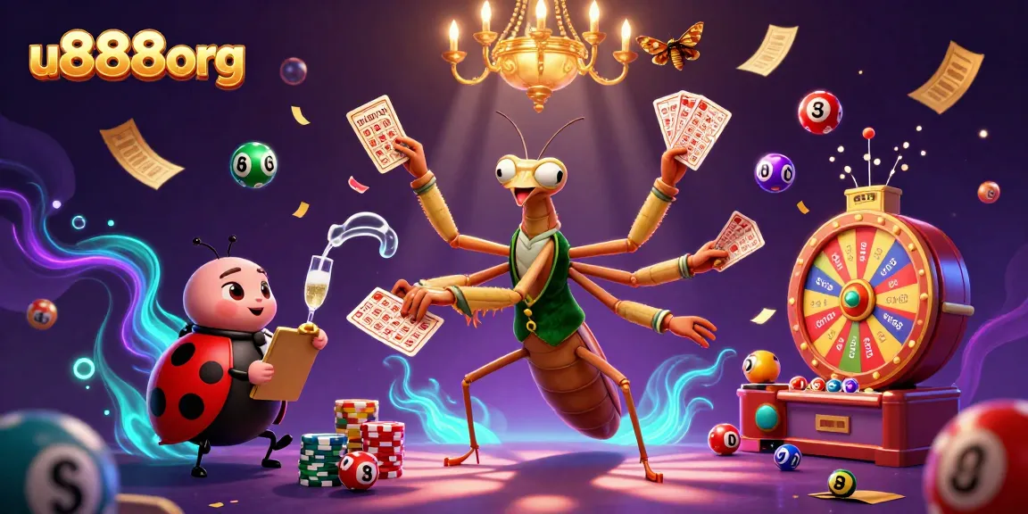 Engage in thrilling gaming experiences at u888org with vibrant characters, lottery elements, and dynamic casino excitement.