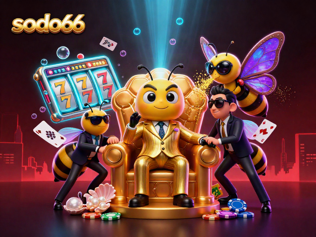 Sodo66 offers thrilling gameplay with vibrant slot and jackpot elements, capturing the excitement of online gambling.