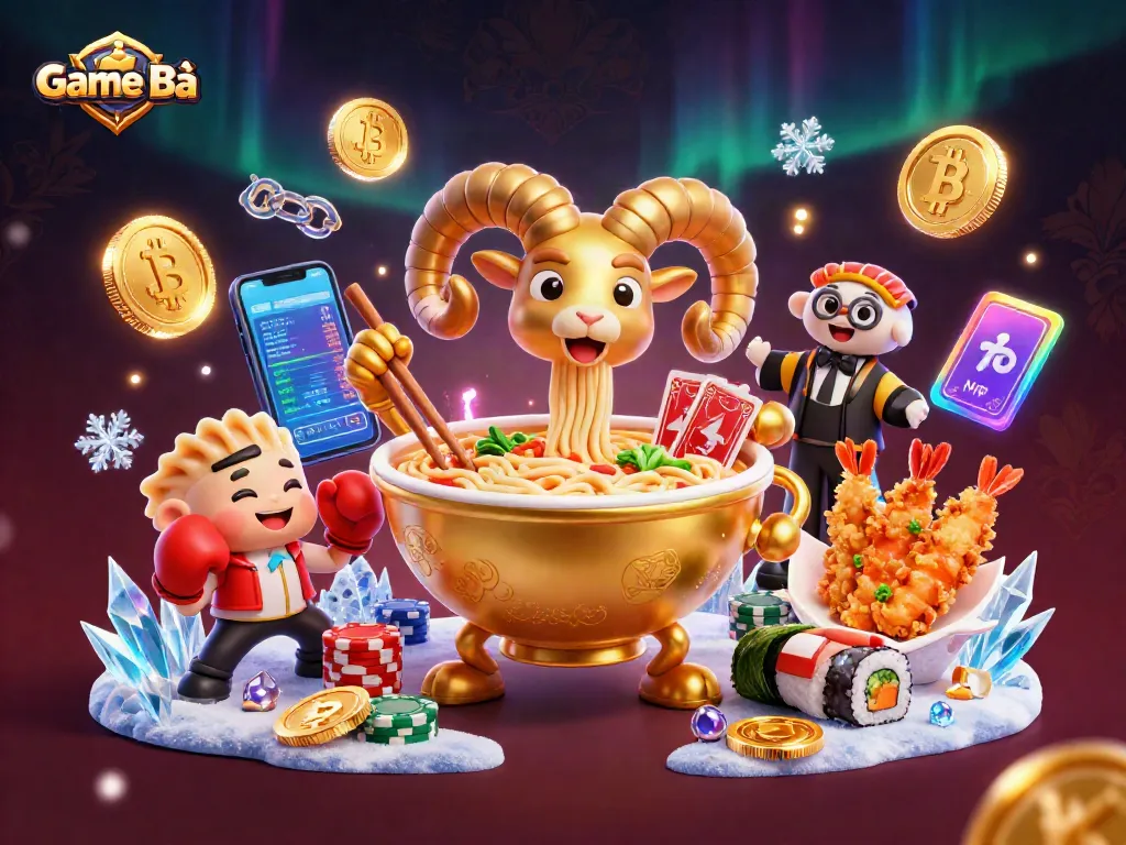 Engage in exciting Game Bài action with illustrated characters and dynamic casino elements.