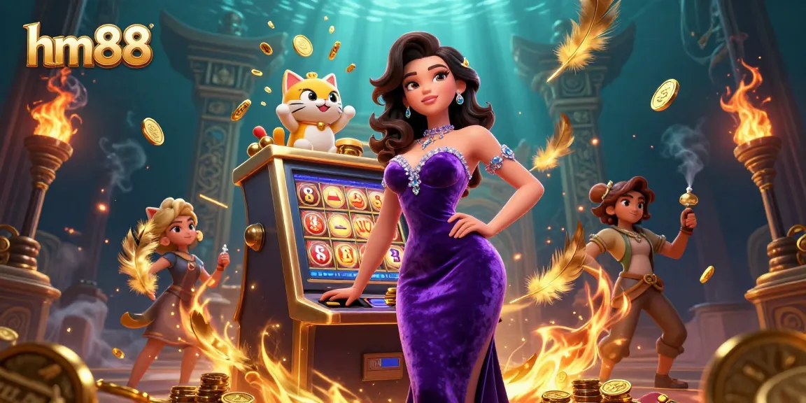 Spin to win with hm88 at our vibrant casino featuring a stunning jackpot scene!