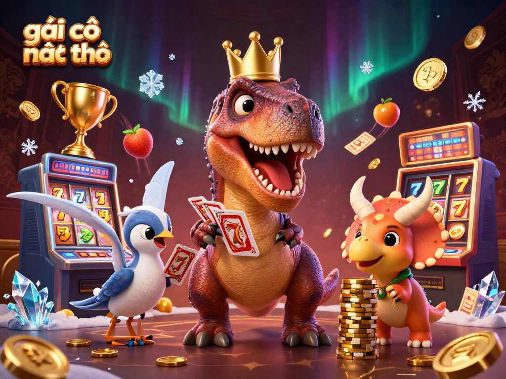 Engage with gái gọi cần thơ through thrilling slot adventures featuring cartoon dinosaurs.