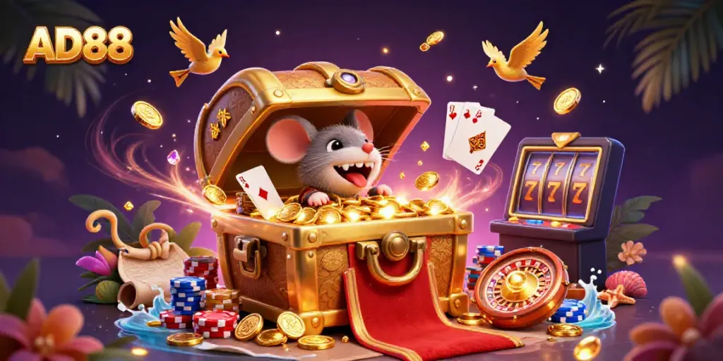 Engage with thrilling casino adventures at AD88 with vibrant treasures and gaming excitement.