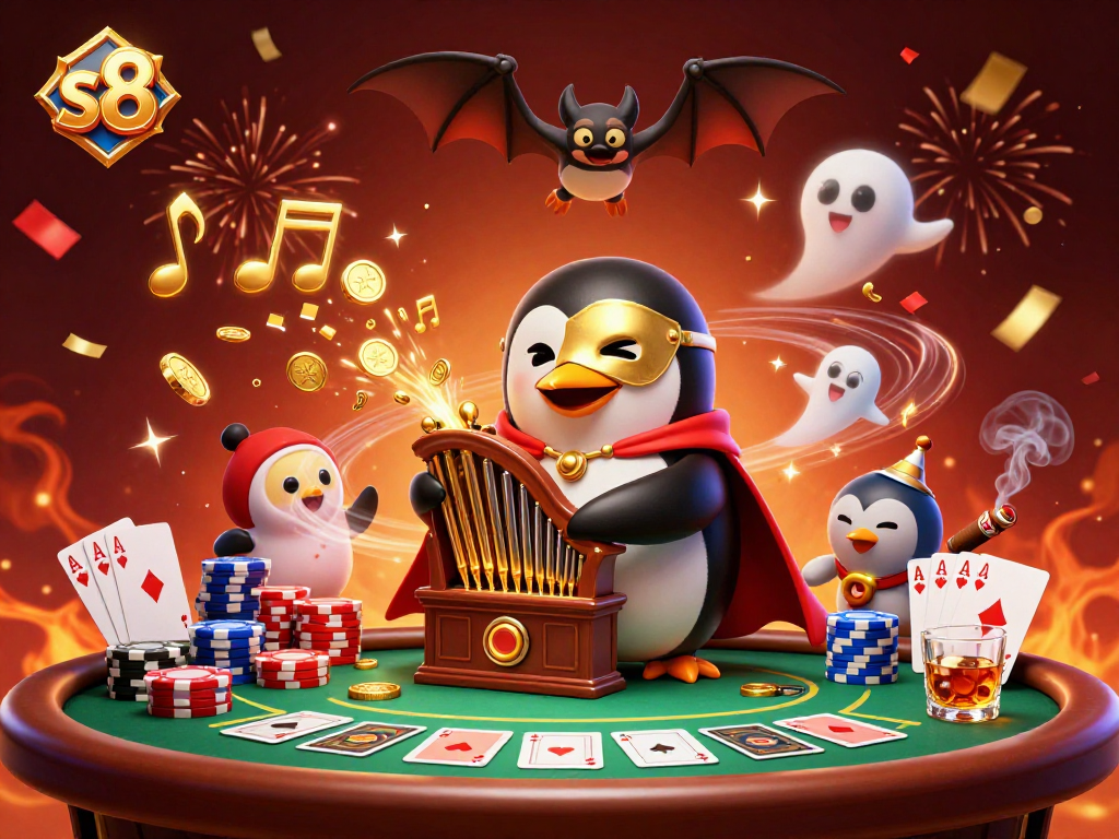 S8 Casino offers engaging gaming experiences with thrilling poker scenes alive with golden motifs.
