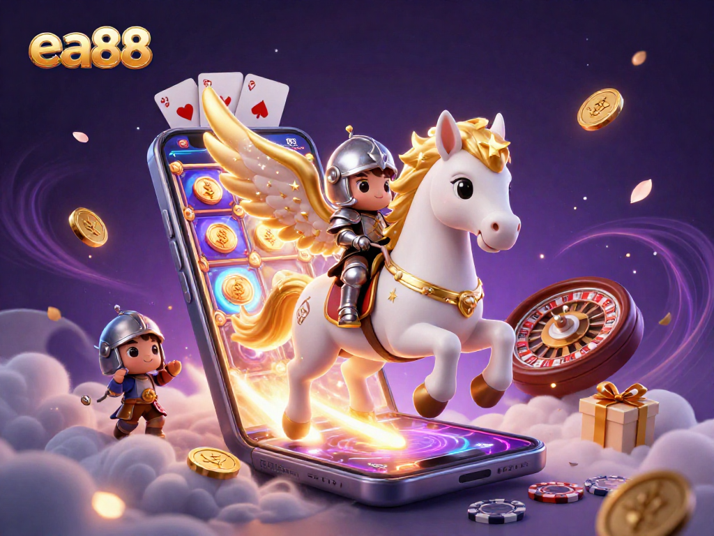 ea88 players spin into action with vibrant slot games and winning coins cascading in 3D