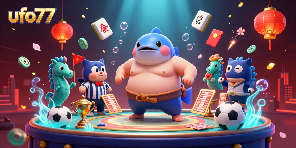 Bet on ufo77 and enjoy an exciting sports betting experience with fugu and seahorse characters.