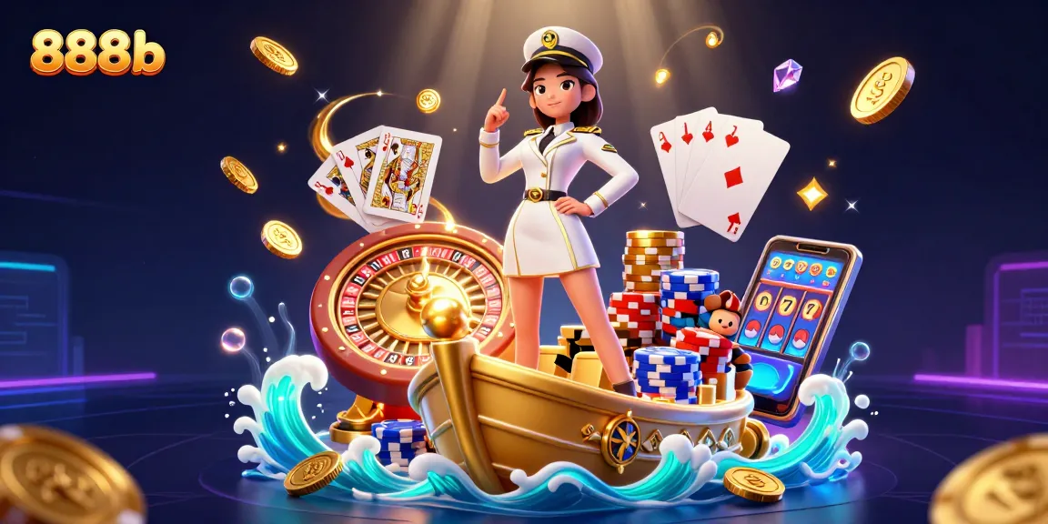 Experience premium gameplay at 888b with cascading coins and a captivating casino atmosphere.