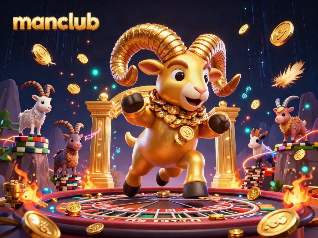 Experience exhilarating casino action with the manclub golden ram while winning at roulette.
