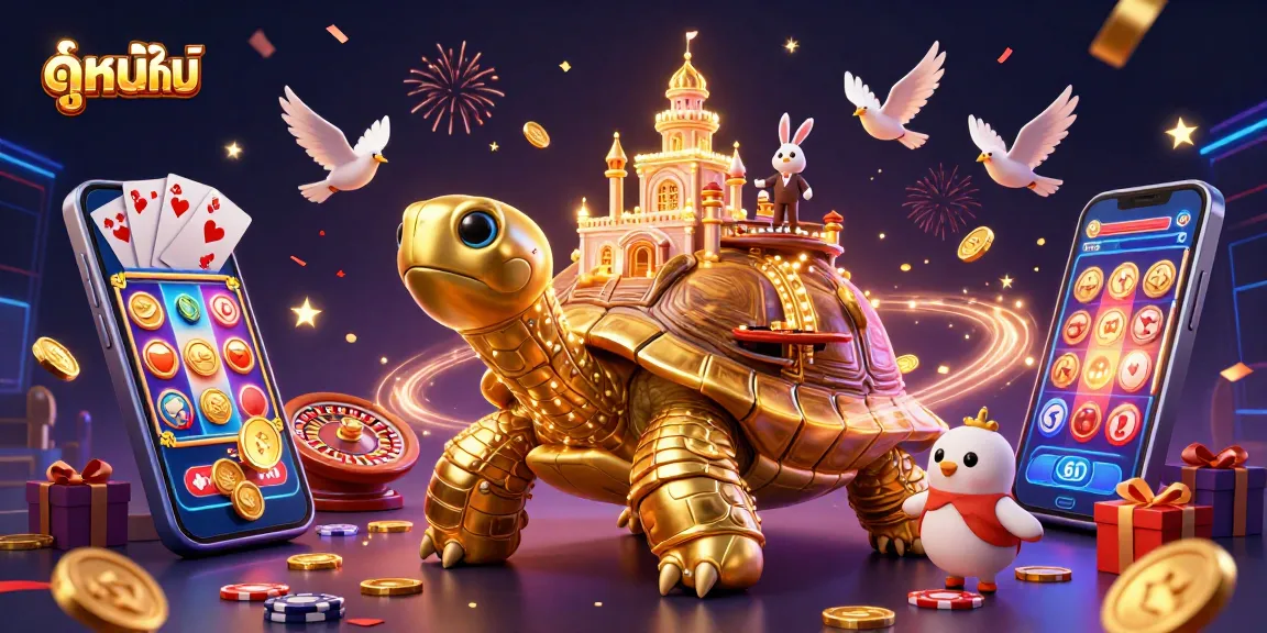 Experience ดูหนังใหม่ with a vibrant casino scene featuring gaming elements and energetic characters.