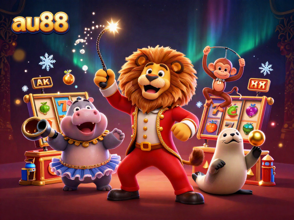 Experience the thrill of winning at au88 with vibrant characters and dynamic casino elements.