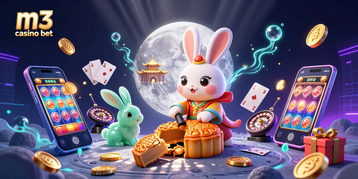 Spin the reels and win big at m3 casino bet with this vibrant 3D illustration!
