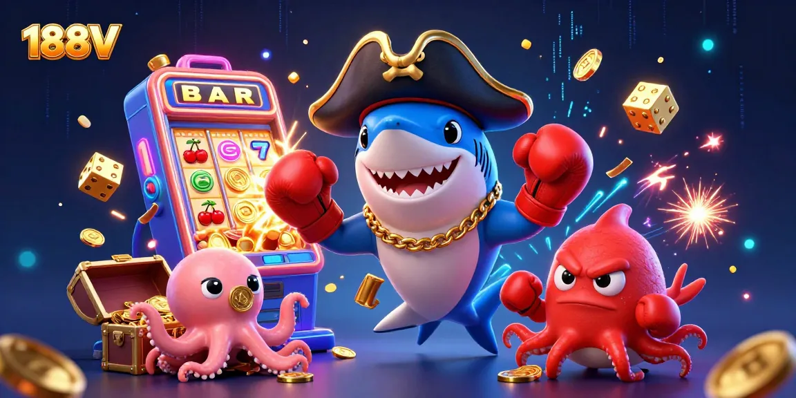 Experience thrilling gaming adventures at 188V with dynamic characters and exciting jackpots!