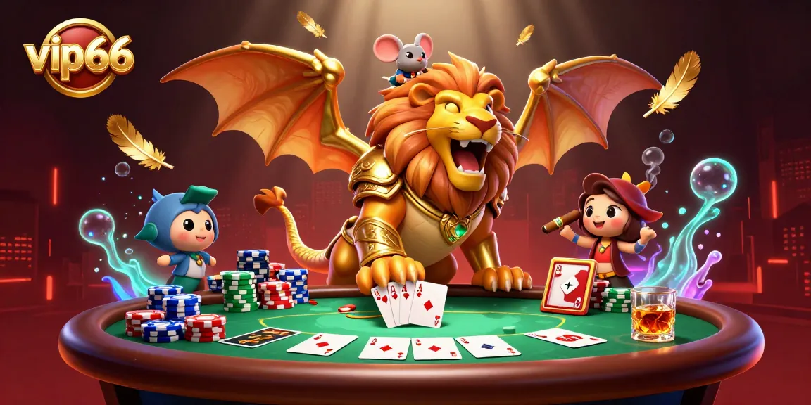 Engage with thrilling gameplay at vip66 with a vibrant poker scene featuring colorful chips and cards.