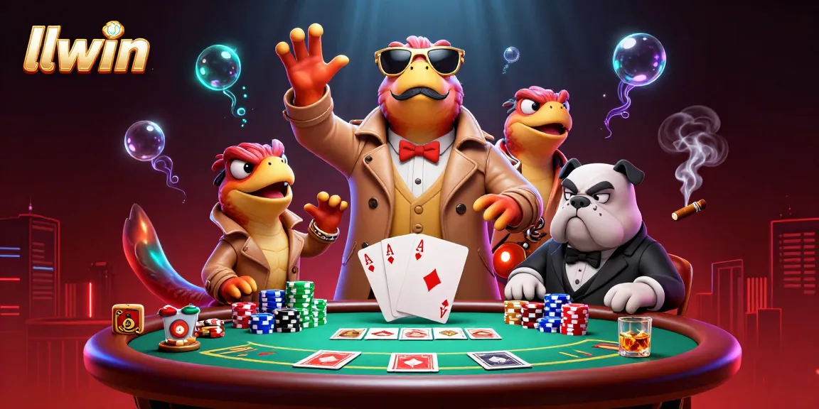 Experience exciting gaming at llwin with raptors in disguise at a vibrant casino scene.