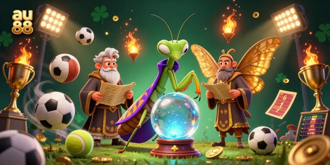 Engage with the dynamic world of au 88 casino gambling, featuring characters and sports elements in a vibrant illustration.