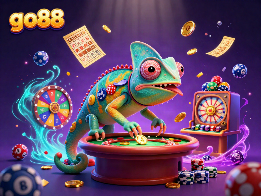 Experience engaging gameplay at go88 with vibrant animated casino elements and characters.