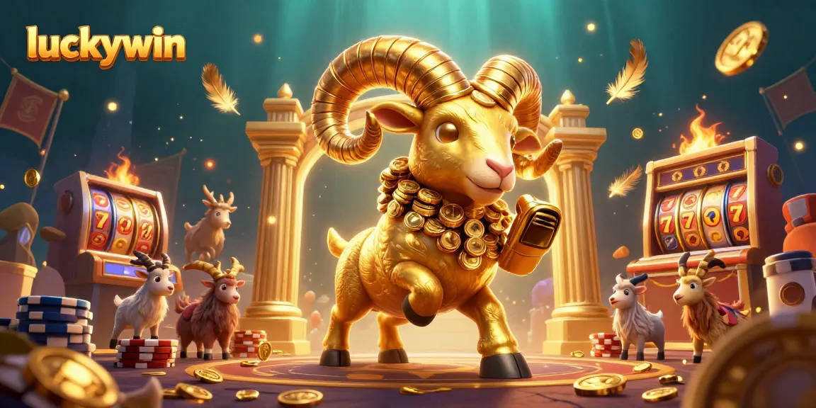 Experience the excitement of luckywin with casino characters in action amidst golden jackpots.