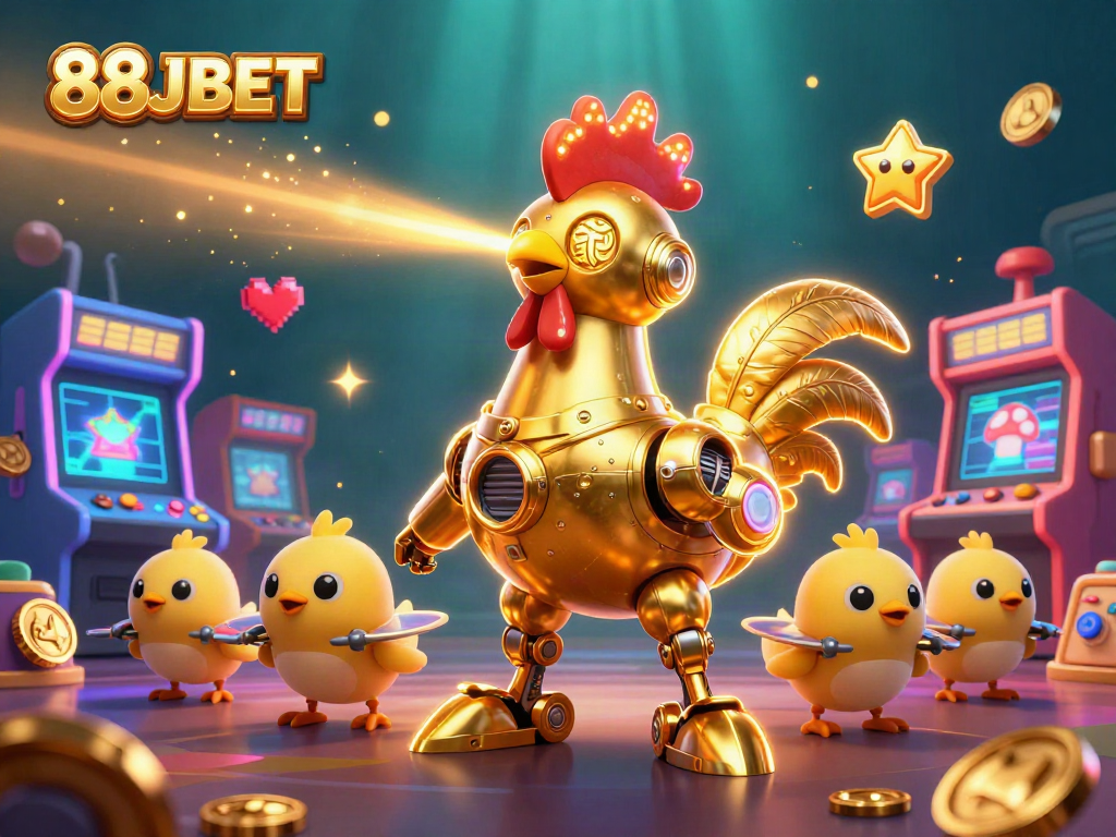 Engage in the thrilling world of 88JBET with a vibrant, dynamic casino-themed illustration.
