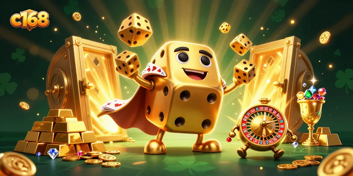 Experience the thrill of c168 gaming with golden dice golem and lavish casino treasures.