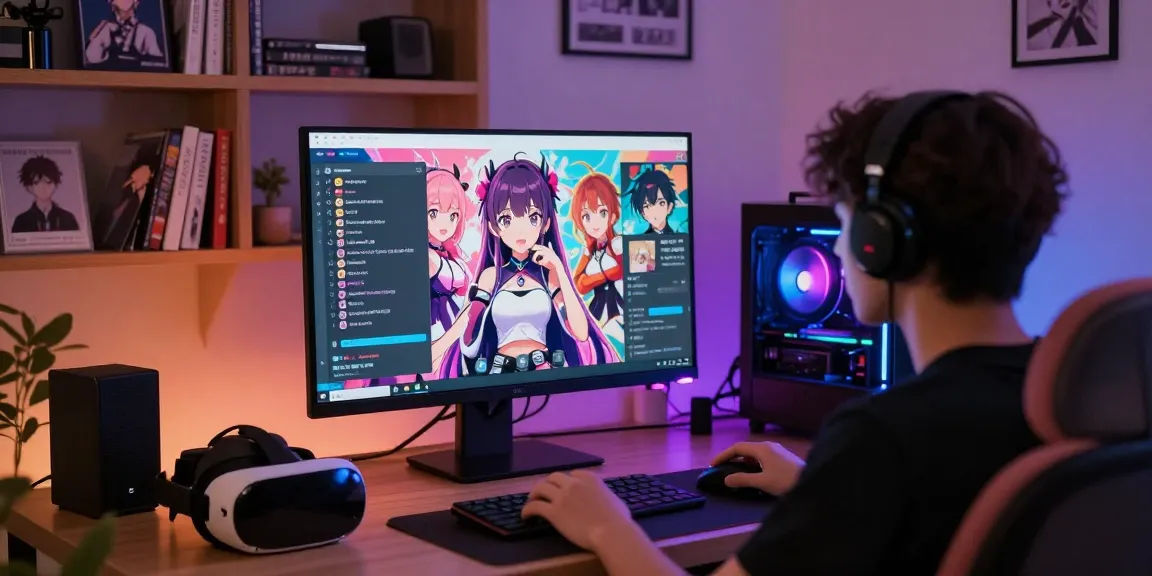 Interactive ai chat hentai experience with engaging anime characters on screen, showcasing a cozy digital environment.