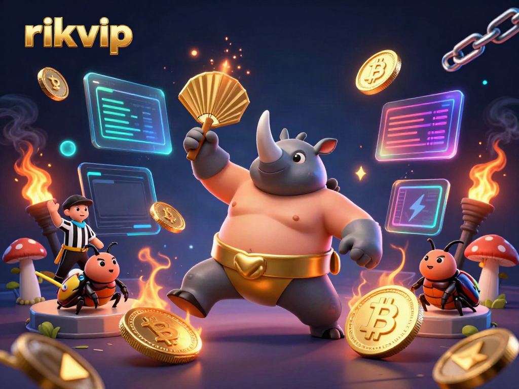 Experience the thrilling rikvip gaming scene with vibrant characters and dynamic casino elements.