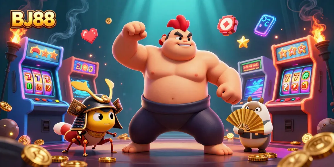 Experience thrilling gameplay at BJ88, with vibrant casino elements and dynamic characters.