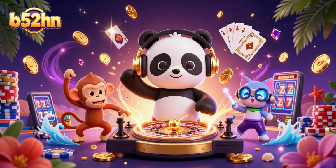 b52hn showcases thrilling casino action with colorful characters and vibrant game elements.