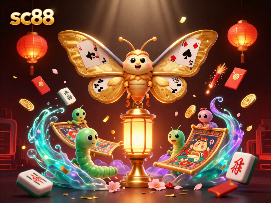 Experience thrilling gameplay with sc88 featuring a vibrant 3D casino illustration showcasing winning moments.