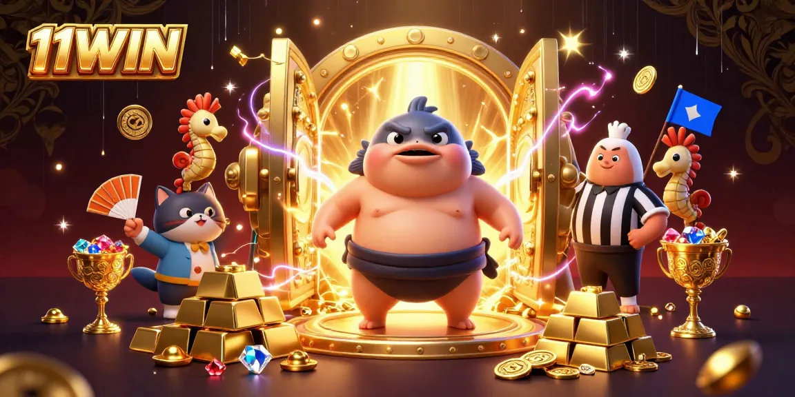 Experience thrilling wins with 11WIN in a colorful underwater casino world featuring fugu and treasures.