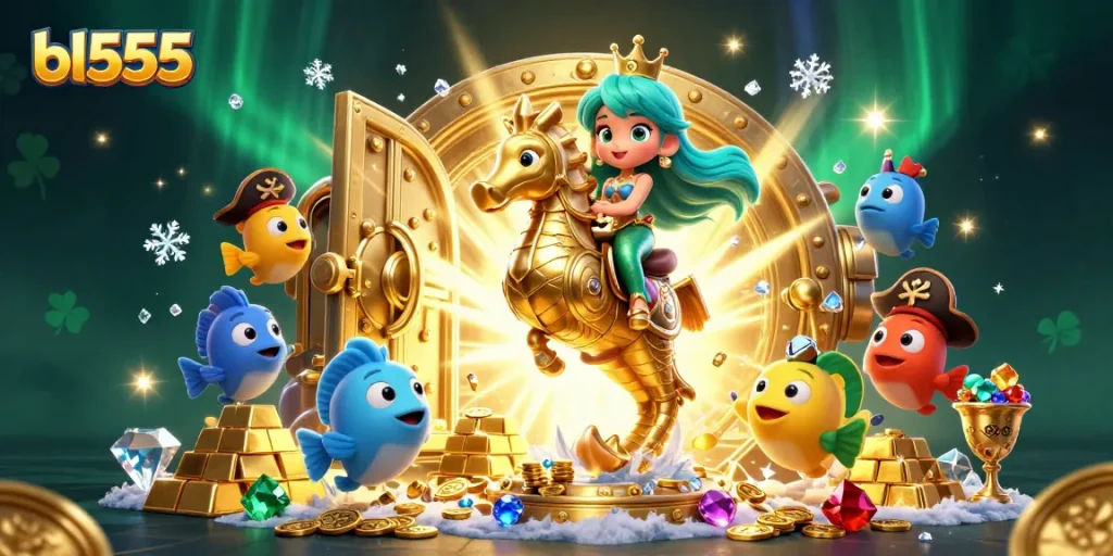 Win big with bl555's thrilling mermaid-themed casino adventure, featuring vibrant treasures and captivating characters.