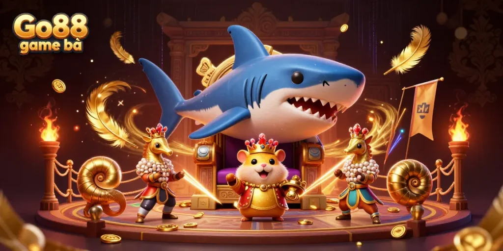 Experience thrilling gameplay with Go88 game bài featuring a vibrant, dynamic casino scene.