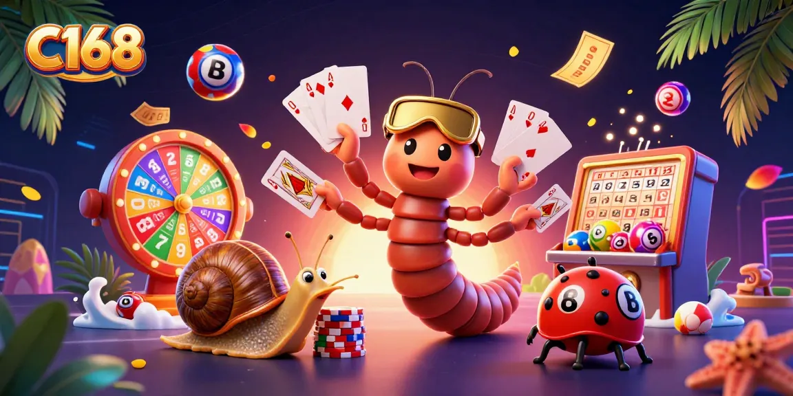 C168 offers thrilling gaming experiences with vibrant characters and dynamic casino elements.