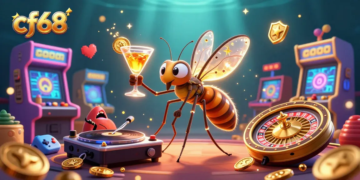 Experience cf68 with vibrant casino characters and dynamic gaming elements in a colorful 3D illustration.