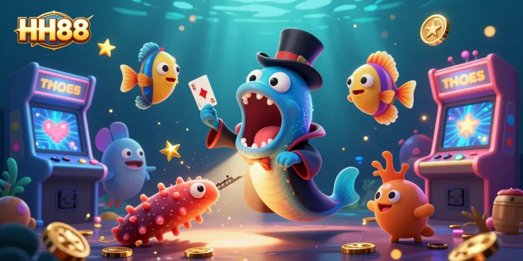 Engage with HH88's thrilling world of gaming through vibrant underwater adventures.