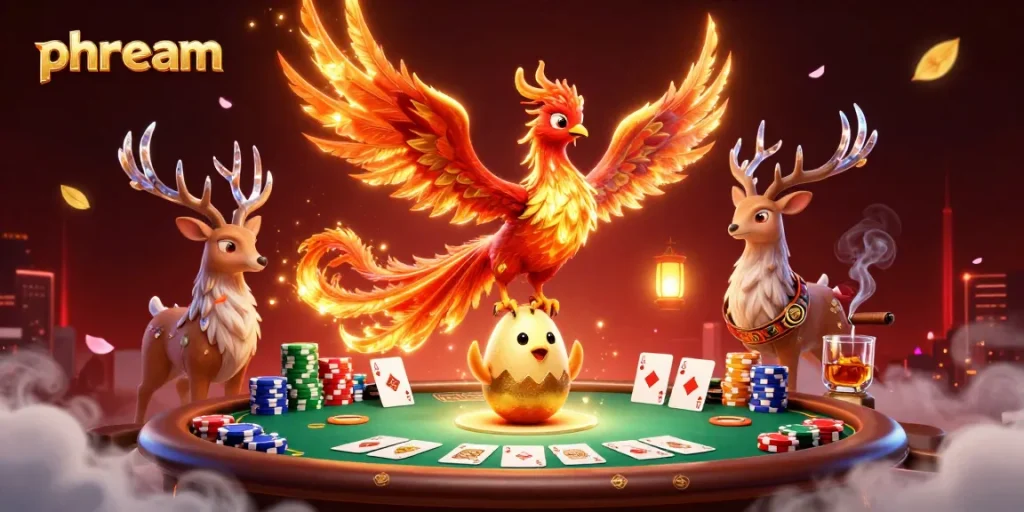 phdream features vibrant characters and casino elements in a thrilling gambling scene.