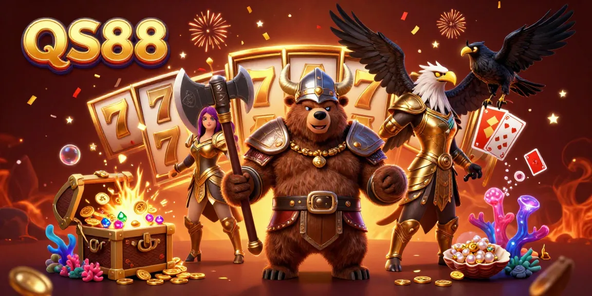 Engage with QS88's thrilling casino atmosphere featuring exciting slots and dynamic gaming elements.