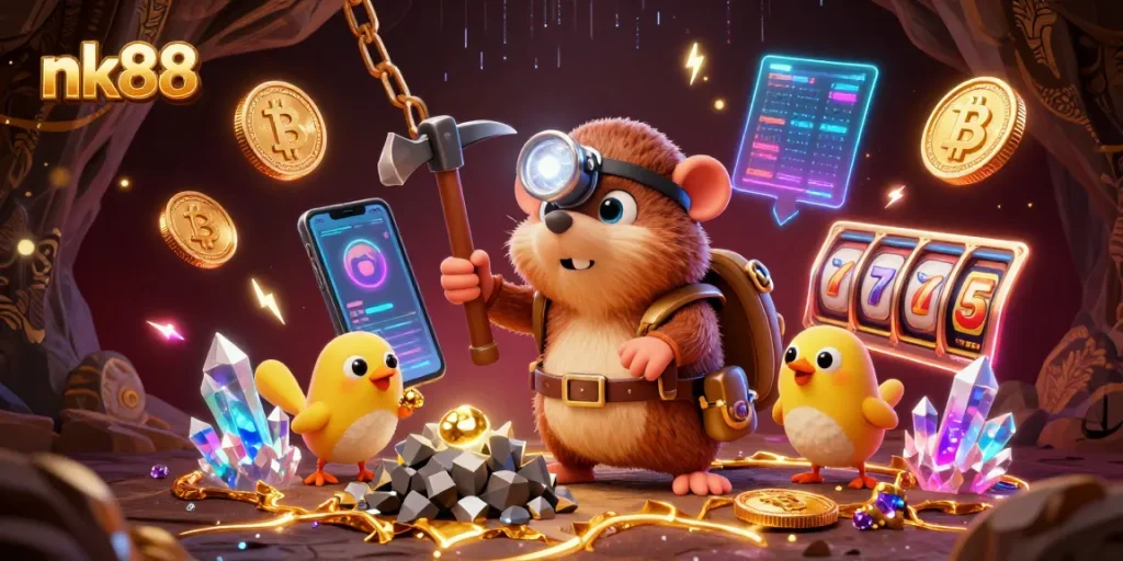 Experience exciting wins at nk88 with vibrant slot games and striking cryptocurrency elements!