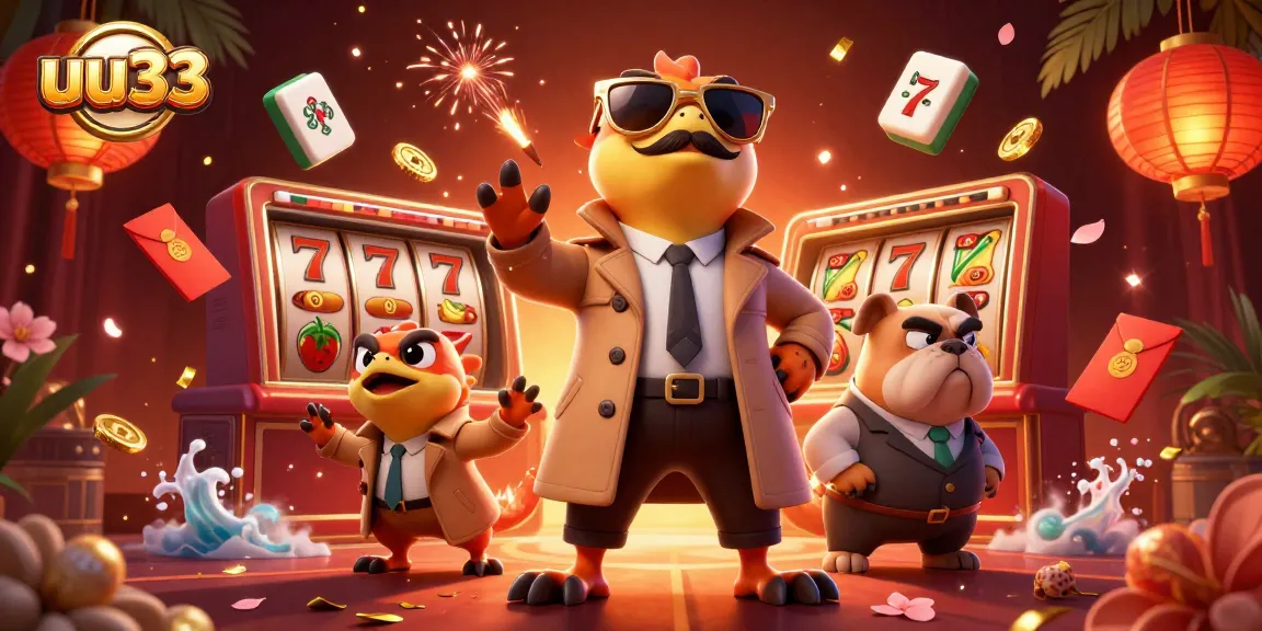 Experience the charm of uu33 with raptors in a trench coat sneaking into a casino.