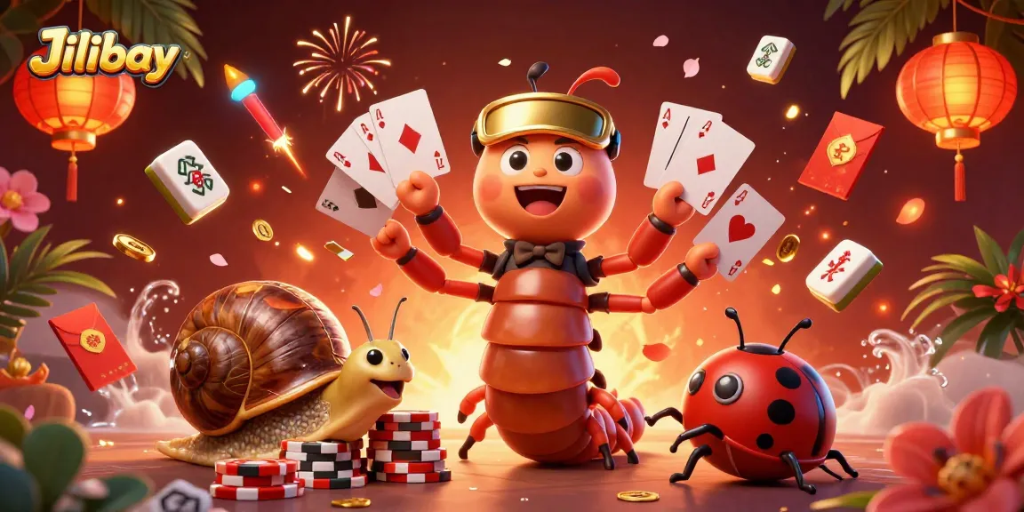 Experience Jilibay’s excitement with a dynamic scene featuring animated characters and vibrant casino elements.