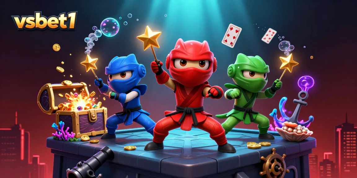 Engage in thrilling gaming action with vsbet1's vibrant chameleon ninjas and hitting big jackpots.