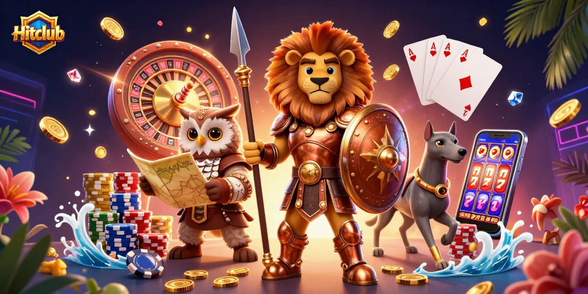 Hitclub illuminates 3D casino adventure with a Spartan lion, owl strategist, and greyhound messenger!