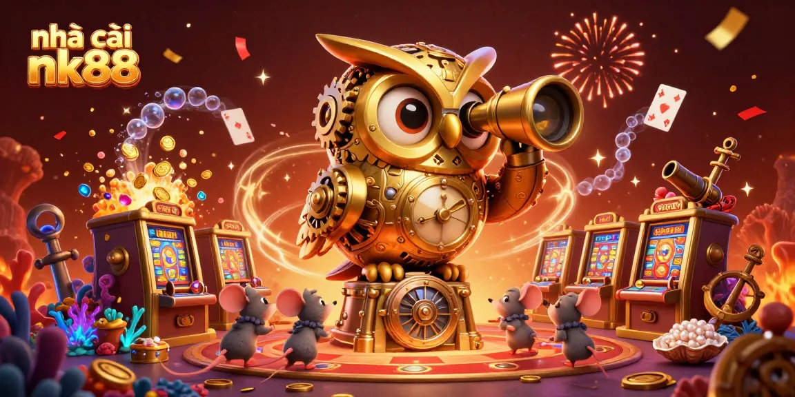 Experience the thrill at nhà cái nk88 with vibrant 3D casino elements and engaging characters.