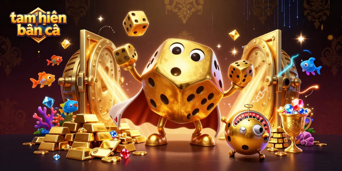 Experience thrilling gameplay in tam tiên bắn cá with dynamic fish shooting elements and vibrant treasures all around.