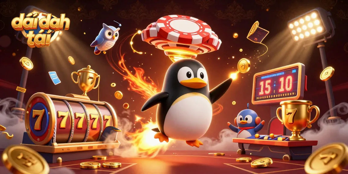 Engage in đại phát tài's thrilling experience with golden penguins and jackpot excitement