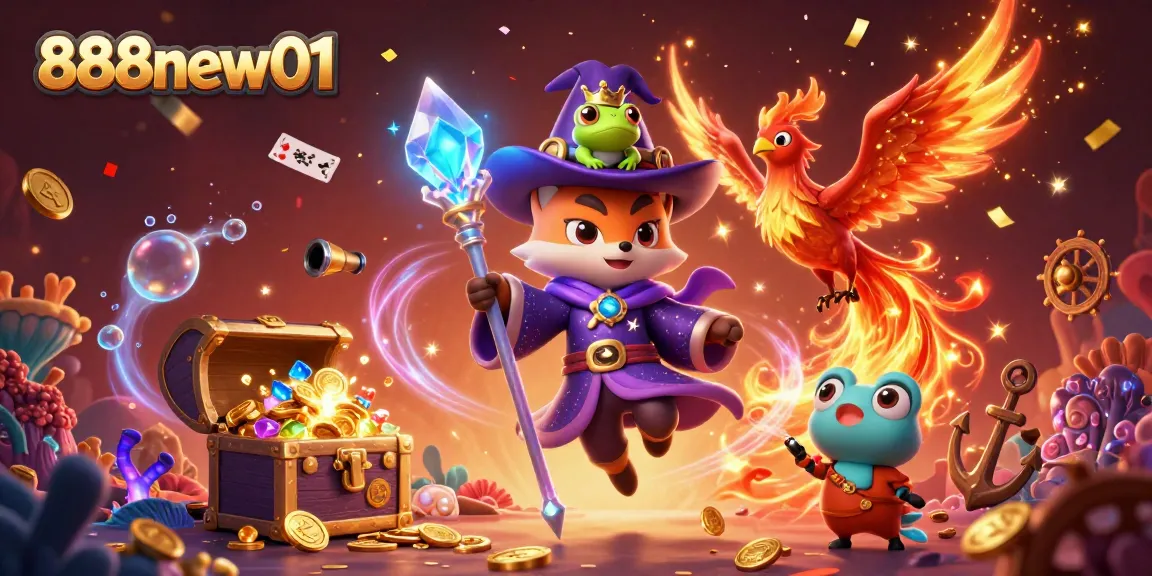 Experience a thrilling 888new01 adventure with mystical characters and rich casino elements.