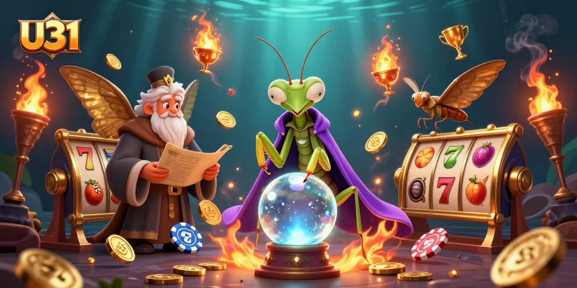 Win big with U31 as a fortune teller predicts your luck amidst vibrant casino games and rewards.